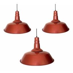 Set de 3 Lamparas Vintage color Bronce