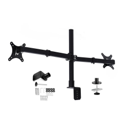 Soporte Doble Brazo Para 2 Monitores 17-27 Escritorio Negro