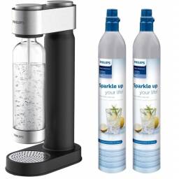 Maquina de Soda Maker Philips + Botella 1L + 2 Cilindros Co2 - Gasificada