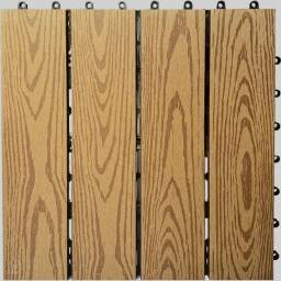 Piso Deck modular WPC - 30x30cm - Madera Clara