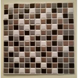 Revestimiento 3d mosaico gris autoadhesivo - Simil ceramica 